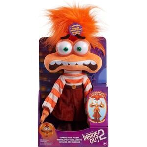 Brand New Disney and Pixar Inside Out 2 Shaking with Anxiety Feature Plush.